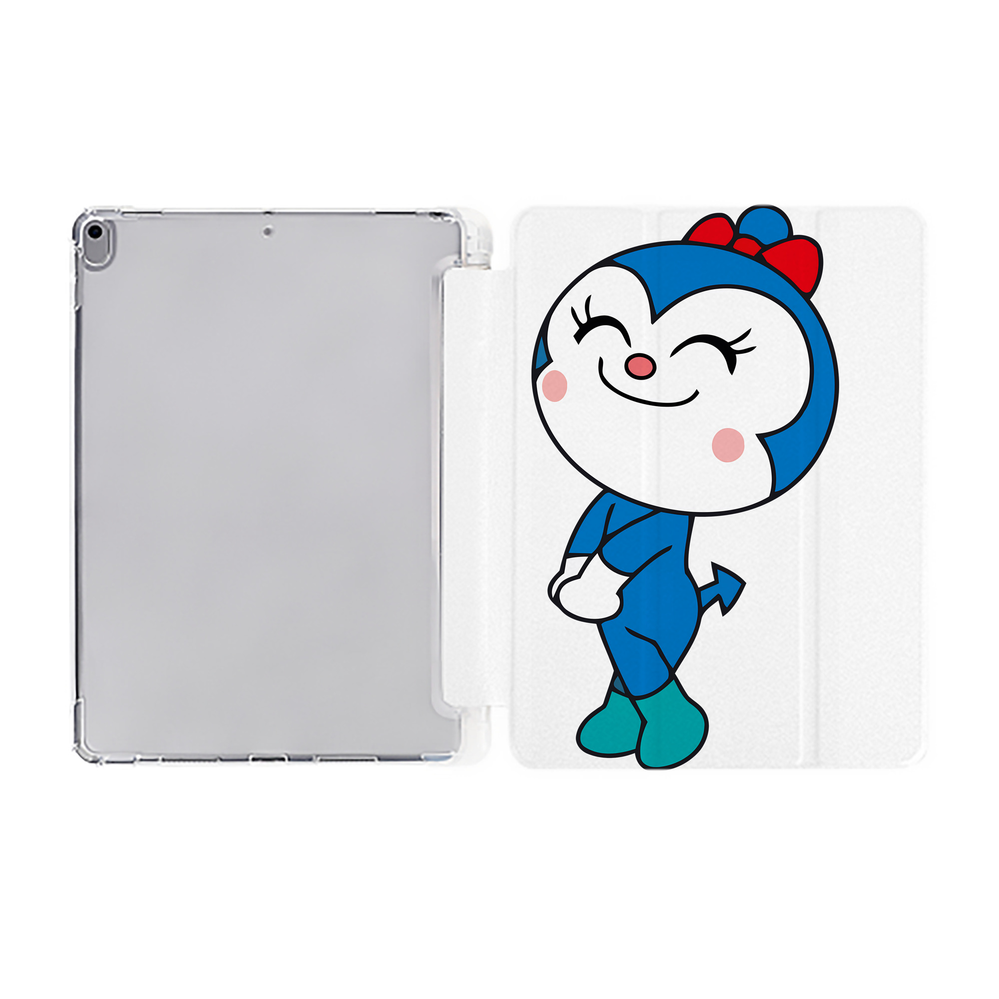 （画像用） アンパンマン Anpanman IPad ケース ペン収納付き 三つ折りスタンド PUレザー×シリコン 対応機種9.5/10.5/10.9インチ